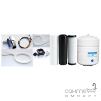 Змішувач для кухні Imprese Daicy 55009-F хром + фільтр для води зворотного осмосу 5-ступінчастий Ecosoft Standard MO550ECOSTD