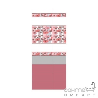 Плитка Kerama Marazzi B317071T Декор Городские цветы (кафель с цветами)