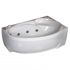Акрилова асиметрична ванна з гідромасажем Vis Vitalis Alice-C SX 172x98