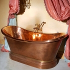 Медная ванна Herbeau Medicis-1 патинированная/полированная медь