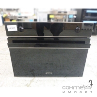 Компактный электрический духовой шкаф с микроволновкой Smeg Dolce Stil Novo SF4603MCNX Чёрный