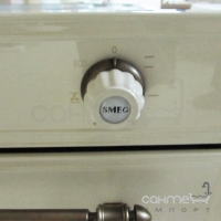 Электрический духовой шкаф Smeg Cortina SF700PO Крем, фурнитура состаренная латунь