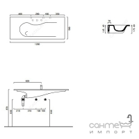 Раковина Catalano Impronta 1125IM00 белая