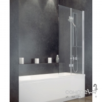 Шторка для ванни Besco Prestigio 80x150, профіль хром, скло прозоре