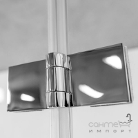 Шторка для ванны Besco Prestigio 80x150, профиль хром, стекло прозрачное