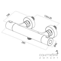 Змішувач-термостат для душу AM.PM Joy F8540000