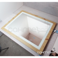 Зеркало для ванной комнаты H2O LH-981 цвет wood (уценка)