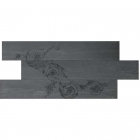 Декорація для підлоги (комп. 3 шт.) 60x120 Iris Ceramica French Woods Motif Ebony (чорна)