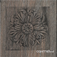Декоративная вставка 20x20 Iris Ceramica French Woods Formella Carve Beech (темно-коричневая)