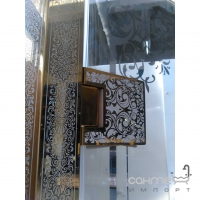 Угловая душевая кабина Volle Grand Tenerife 10-22-431G профиль золото/матовое стекло
