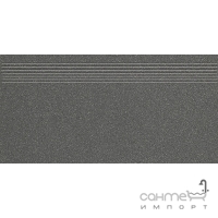 Плитка для підлоги, сходинка 29,8x59,8 Paradyz Solid Grafit stopnica prasowana (матова, ректифікована)