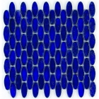 Мозаика стеклянная 28x29 Veneto Design GLASS LUXOR AZUL M344 (синяя)