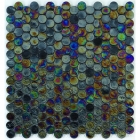 Мозаїка скляна 29,2X31,2 Veneto Design GLASS ALEXANDRIA NEGRO M344 (чорна з переливом)