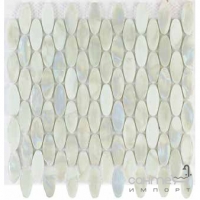 Мозаика стеклянная 28x29 Veneto Design GLASS LUXOR WHITE M344 (белая)