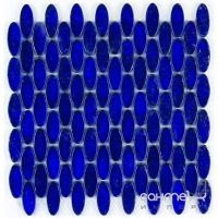 Мозаика стеклянная 28x29 Veneto Design GLASS LUXOR AZUL M344 (синяя)