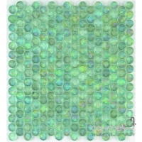 Мозаика стеклянная 29,2X31,2 Veneto Design GLASS ALEXANDRIA M344 (голуба-зеленая с переливом)