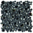 Мозаїка скляна Veneto Design 30,5X30,5 GLASS MALDIVAS NEGRO M340 (чорна)