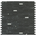 Мозаика из натурального камня 29,5X30,5 Veneto Design MIX SIRACUSA NEGRO M354 (черная)