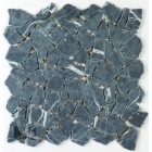 Мозаика из натурального камня 30X30 Veneto Design Marble BACO NEGRO M334 (черная)