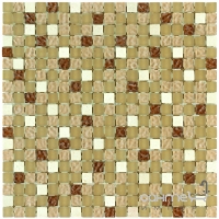 Мозаика из натурального камня 31X31 Veneto Design MIX RAVENA BROWN M350 (коричневая)