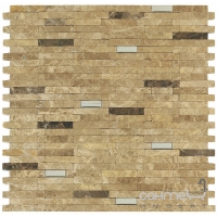 Мозаїка із натурального каменю 29,5X30,5 Veneto Design MIX SIRACUSA EMPERADOR M354 (бежева)