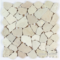 Мозаїка із натурального каменю 30X30 Veneto Design Marble BACO CREMA M334 (бежева)