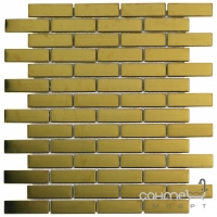 Мозаїка металева 26,2 X30, 6 Veneto Design Metal BRICKMETAL GOLD M370 (золото)