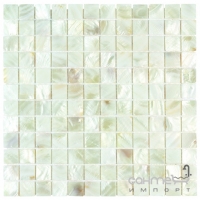 Мозаїка з черепашок 31,8 X31, 8 Veneto Design Shell SEYCHELLES NACAR M368 (біла)