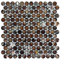 Мозаїка з черепашок 31,8X31,8 Veneto Design Shell MADAGASCAR MARRON M372 (коричнева)