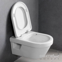 Підвісний безободковий унітаз із сидінням softclose Villeroy&Boch Omnia Architectura Direct Flush Ceramic Plus 5684HRR1