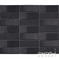 Мозаика 25x30 Viva Ceramica Dolceamaro Mosaici Black Poison (черная) M253E9R
