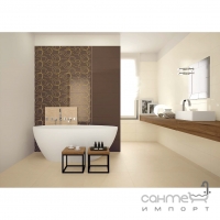 Плитка для стен 25x60 Viva Ceramica Miroir Rett. Vison (коричневая) 655P6R