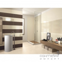 Плитка для стін 25x60 Viva Ceramica Miroir Rett. Cimento (чорна) 655P9R