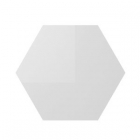 Настенная плитка, шестиугольная 21,5x25 Wow Hexa Liso Ice White Gloss (белая, глянцевая)