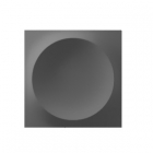 Настінна плитка 25x25 Wow Moon L Graphite Matt (чорна, матова)