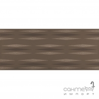 Плитка для стін, декор Viva Ceramica Miroir Jaquard Vison (коричнева) 25x60