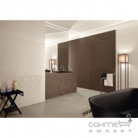 Плитка для стен, декор 25x60 Viva Ceramica Miroir Caleydo Macro Cimento (черная) 655P9RB