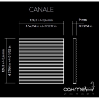 Настінна плитка 12,5x12,5 Wow Canale Ice White Gloss (біла, глянсова)