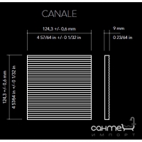 Настінна плитка 12,5x12,5 Wow Canale Graphite Matt (чорна, матова)