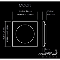 Настенная плитка 12,5x12,5 Wow Moon Ash Grey Matt (серая, матовая)