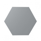 Шестиугольная плитка для стен 21,5x25 Wow Hexa Ash Grey Matt (серая, матовая)