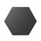 Шестиугольная плитка для стен 21,5x25 Wow Hexa Fiore Graphite Matt (черная, матовая)