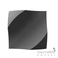 Настенная плитка 12,5x12,5 Wow Wave Graphite Matt (черная, матовая)
