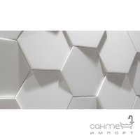 Шестикутна плитка для стін 21,5x25 Wow Hexa Ice White Matt (біла, матова)