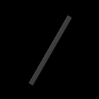 Бордюр 0,8x15 Wow Subway Lab Edge M Graphite Matt (черный, матовый)