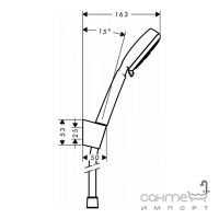 Смеситель для ванны Hansgrohe Focus 31940000 хром + душевой гарнитур Crometta-100 266664000 хром