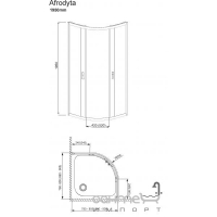 Душова кабіна Radaway Design Afrodita 30112-01-01 NA