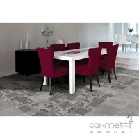 Плитка для підлоги, декор 40x40 Serenissima Riabita il Cotto Inserto Pattern Grey S/4 (4 різних дизайну)