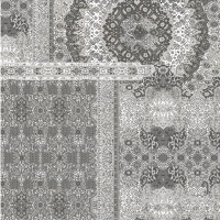 Плитка для підлоги, декор 40x40 Serenissima Riabita il Cotto Inserto Pattern Grey S/4 (4 різних дизайну)