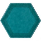 Настенная плитка, шестиугольная 25,4x29,4 Cerasarda Sardinia ESAGONA CORNICE GIADA (зеленая)